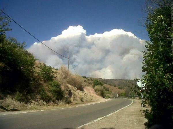 Fotogalería del incendio en Trasobares