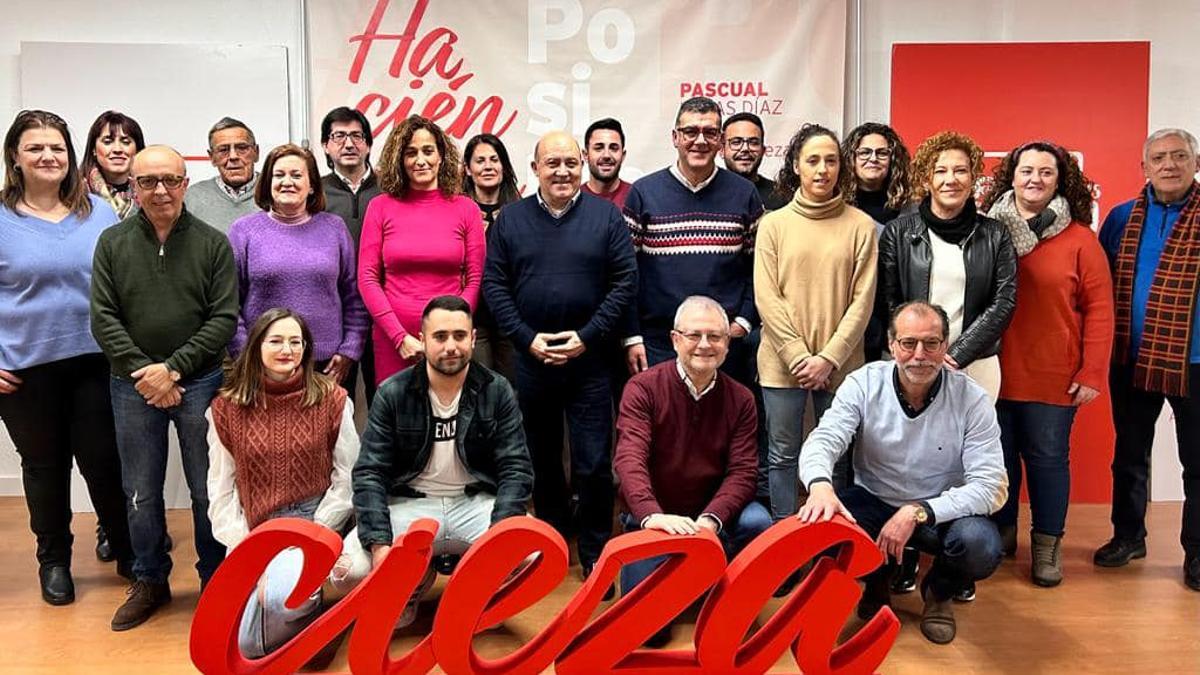 Miembros que componen la lista municipal del PSOE a las elecciones.