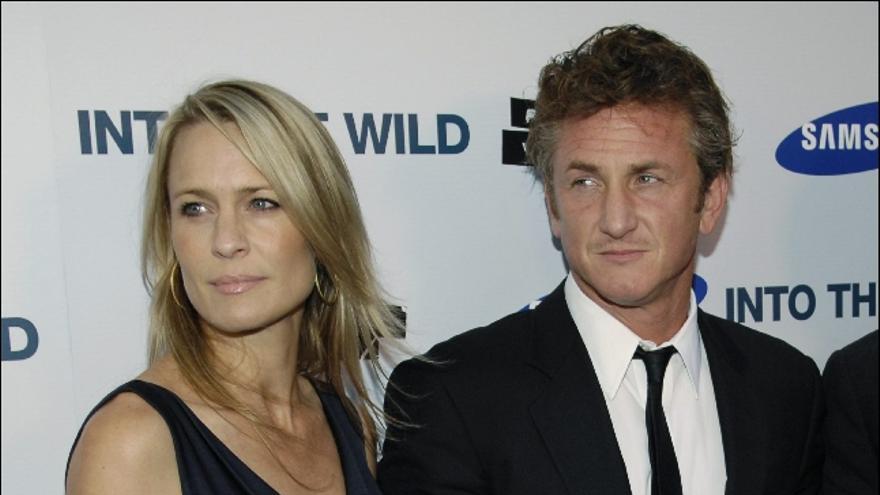 Sean Penn y Robin Wright Penn.