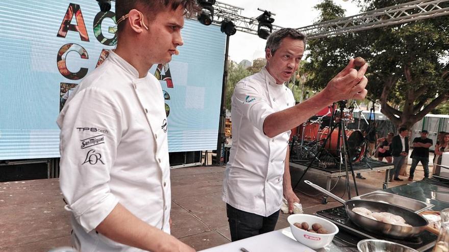 Demostración gastronómica del chef Javier Torres en la Feria Agrocanarias