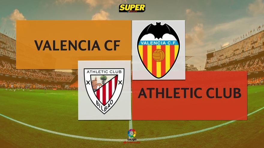 Valencia-Athletic, minuto a minuto