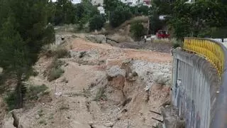 Alcoy paraliza las obras del nuevo acceso al polígono de Santiago Payà por un desplazamiento del terreno