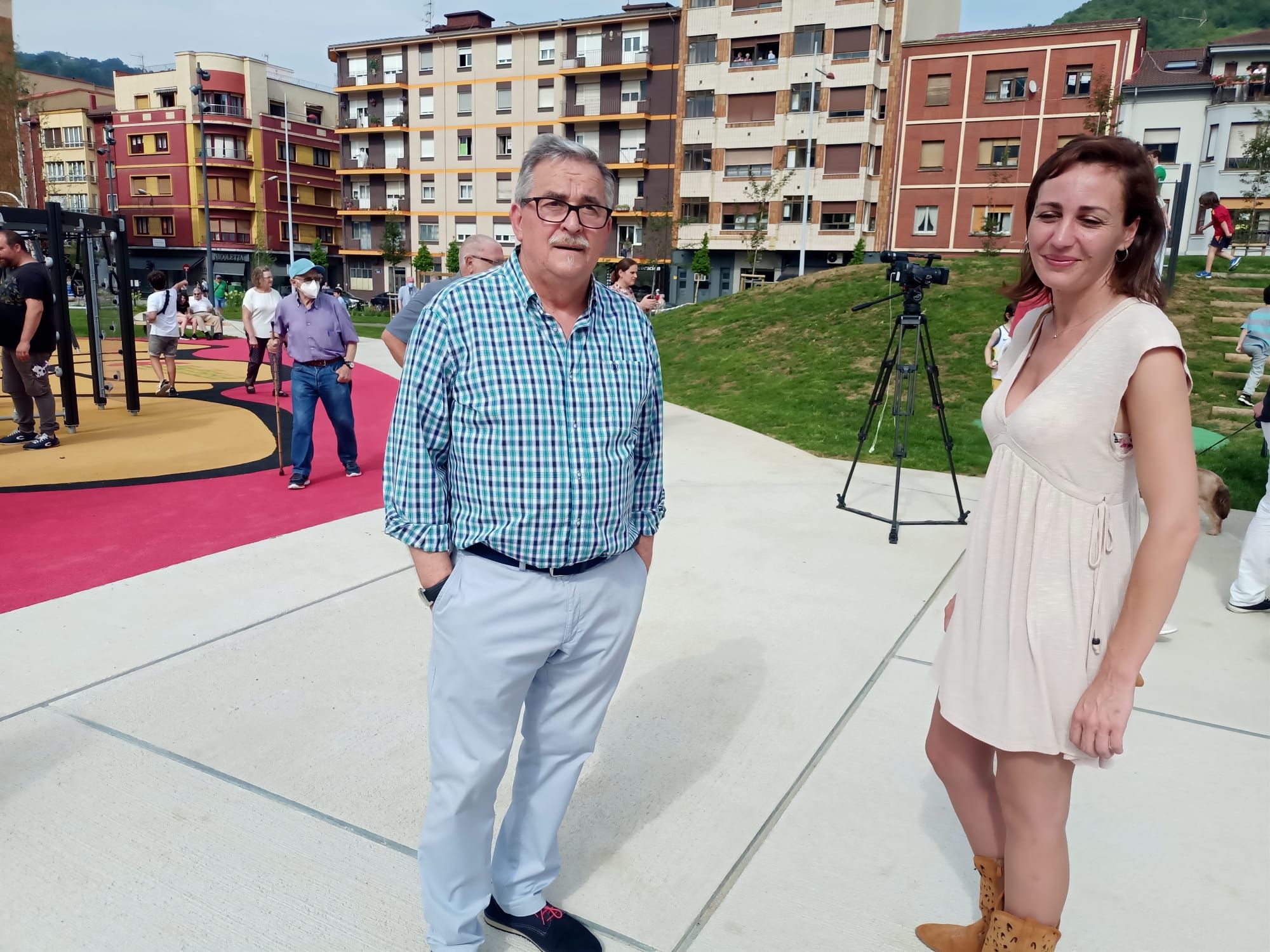 Inauguración del parque de la Mayacina, en Mieres