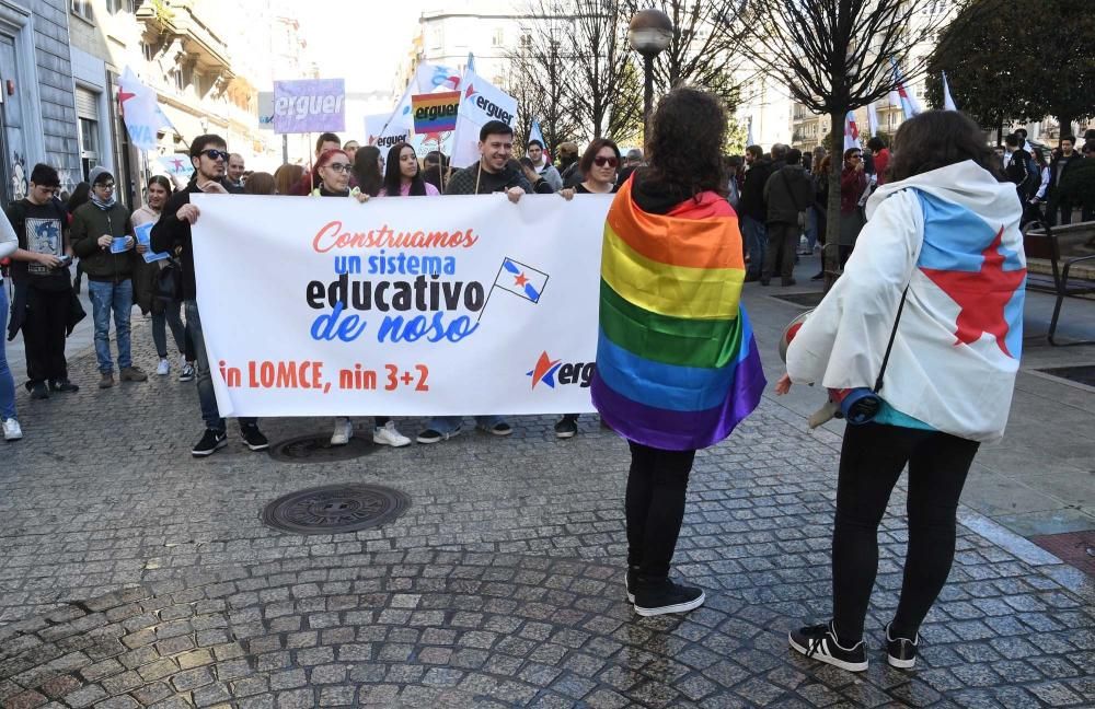 Protesta contra la Lomce en A Coruña