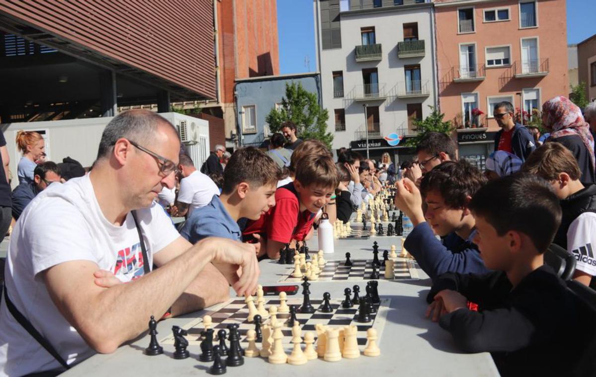 El 34è Torneig d’Escacs de partides llampec, de dilluns. | LLUÍS RIBERA