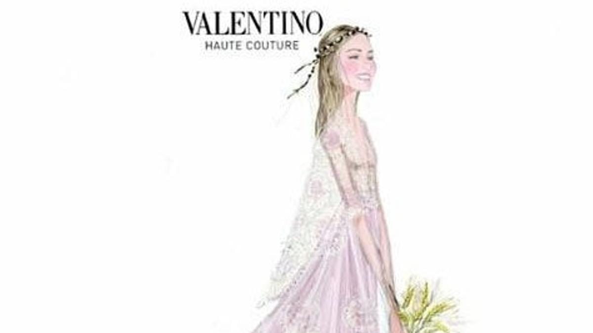 Valentino nos enseña el vestido de la boda de Beatrice Borromeo