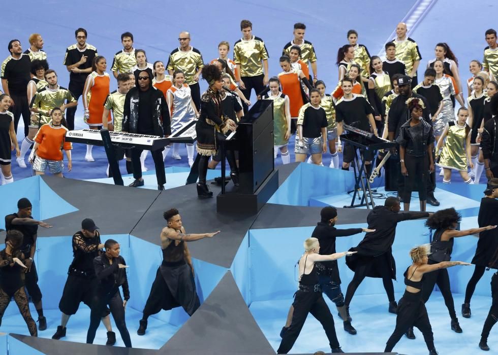 Actuación de Alicia Keys en la final de la Champions League 2016