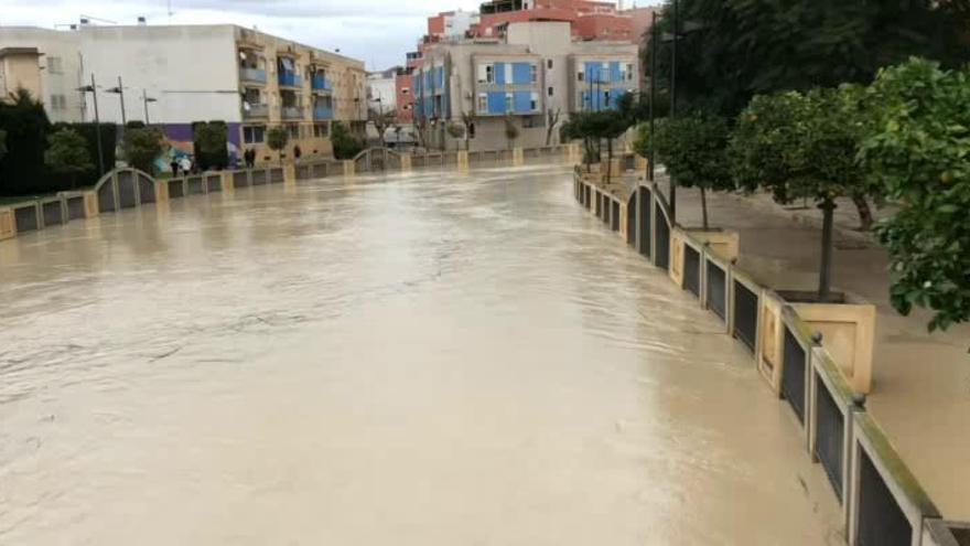 Los efectos del temporal en Orihuela