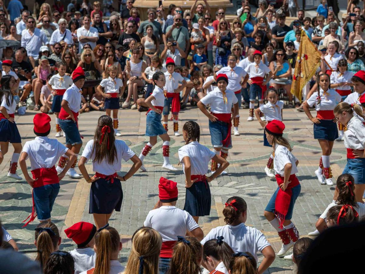 Balls tradicionals a la plaça de l'Ajuntament, l'any passat
