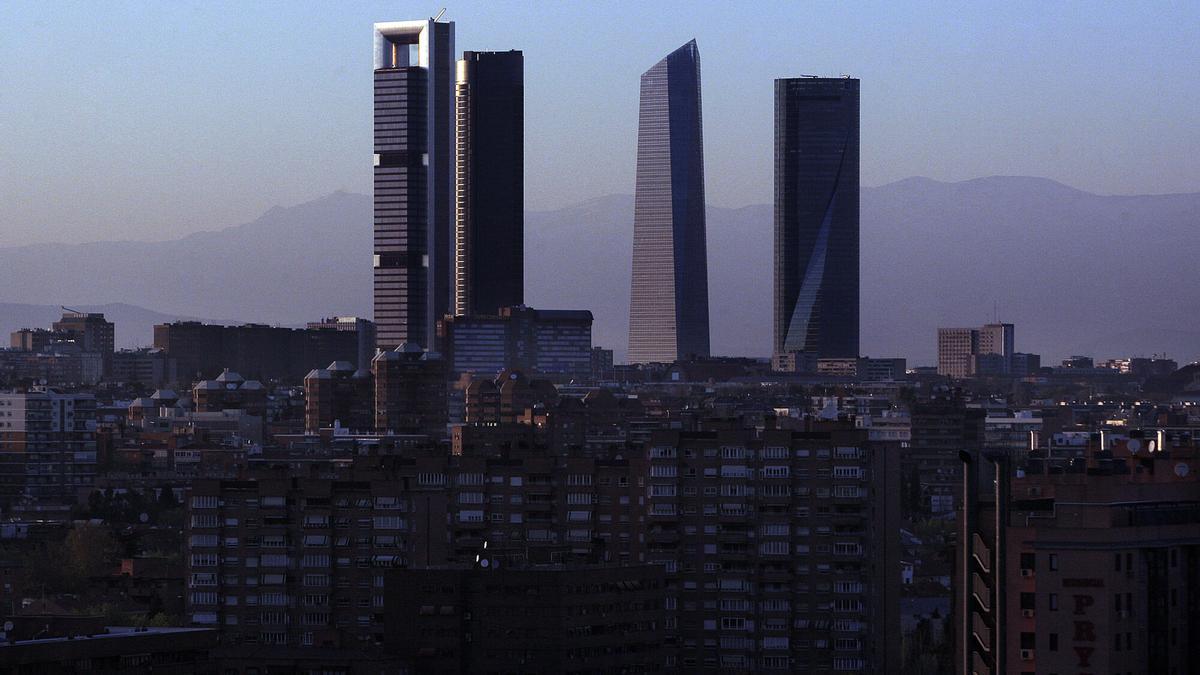 'Skyline' de las Cuatro Torres de Madrid, en una imagen de archivo.
