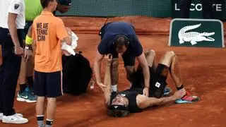 La escalofriante lesión de Zverev durante el partido ante Nadal