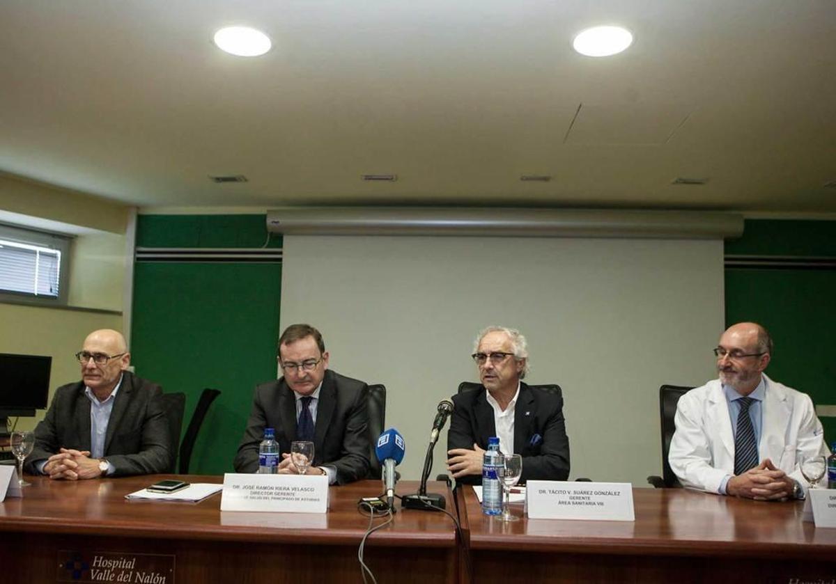 José Ángel Arbesú, José Ramón Riera, Tácito Suárez y Celso Iglesias.