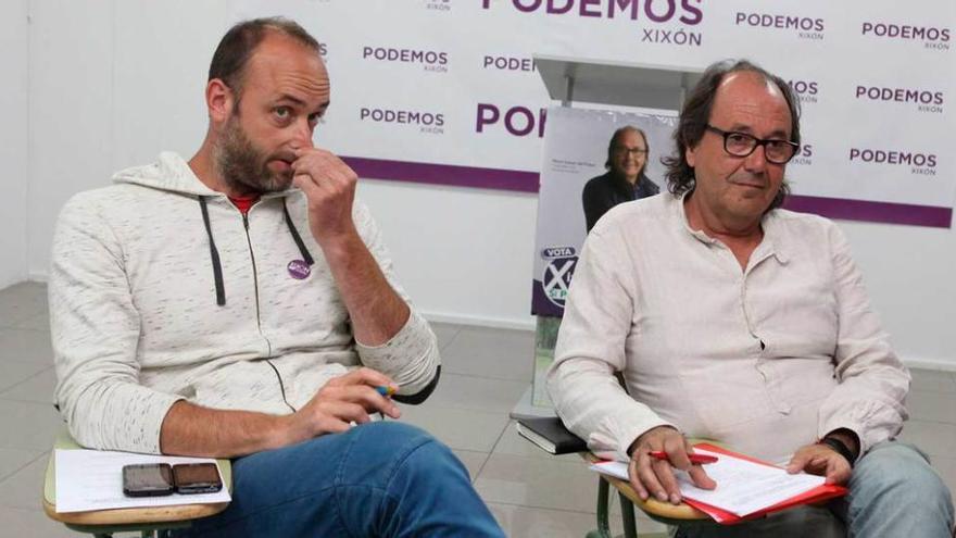 David Alonso y Mario Suárez, ediles de Xixón Sí Puede.