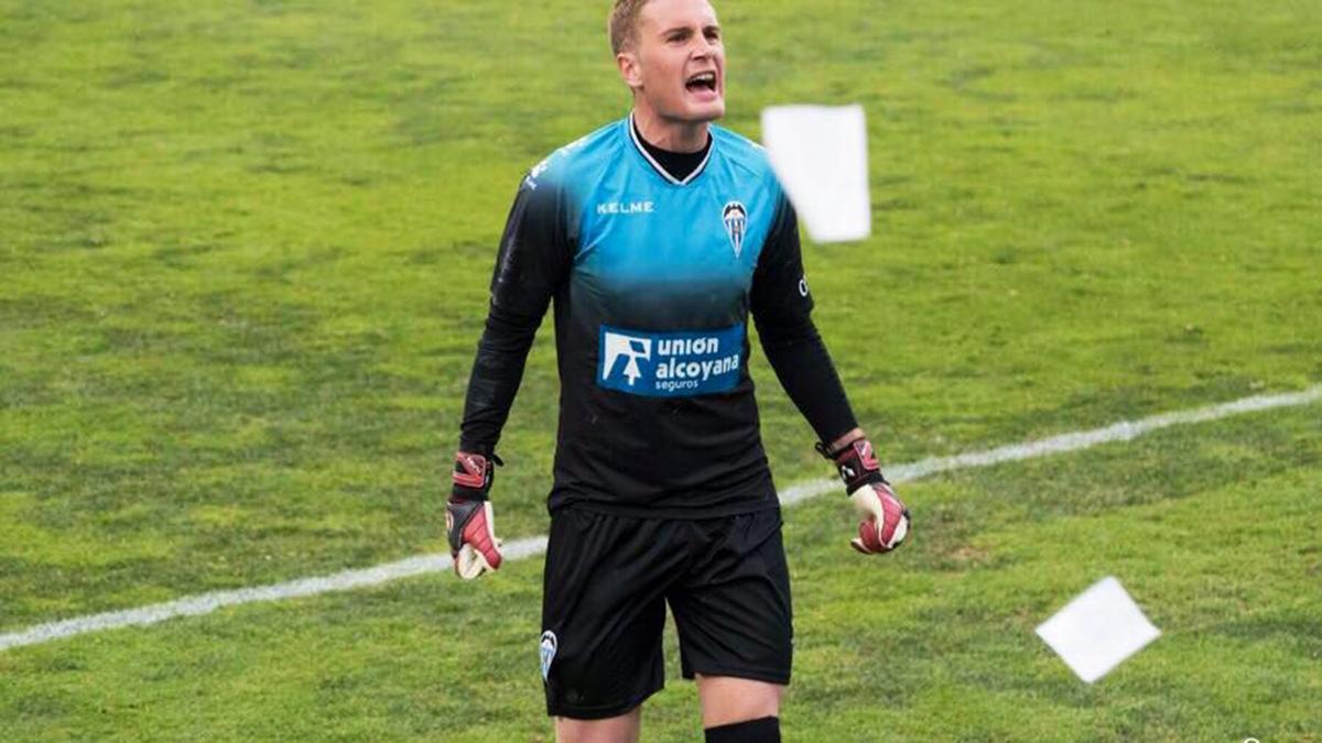 Miguel Bañuz, durante su anterior etapa en el Alcoyano.