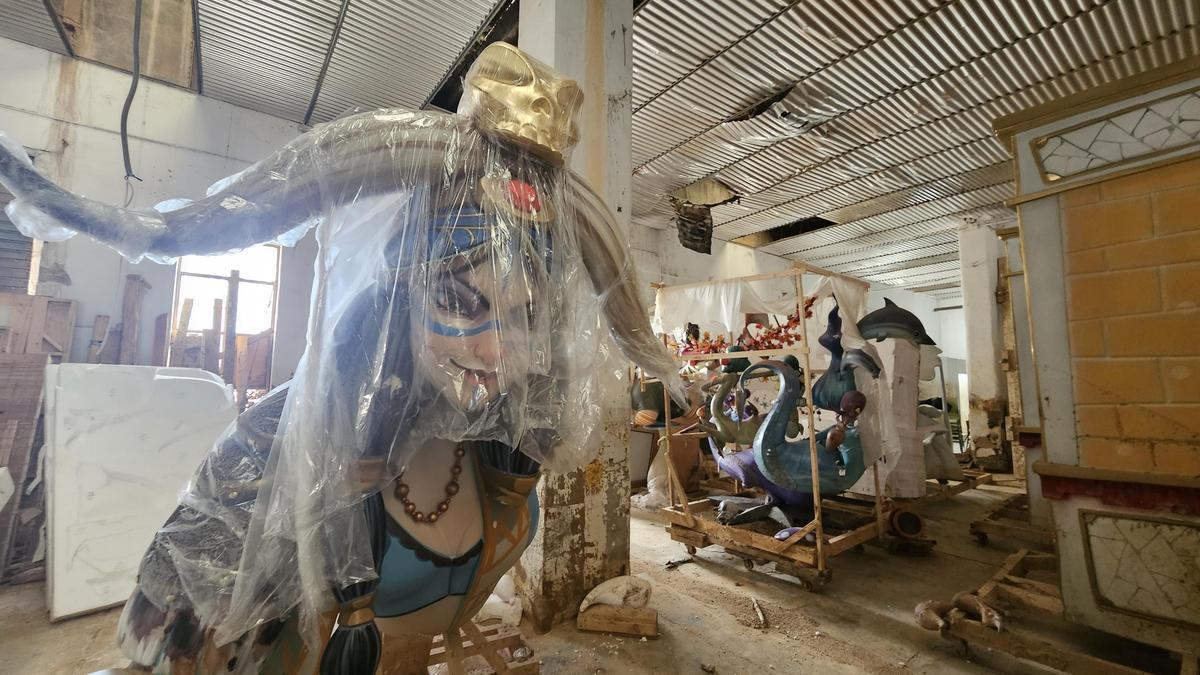 Taller de Josué Beitia y Fernando López, aún con desperfectos