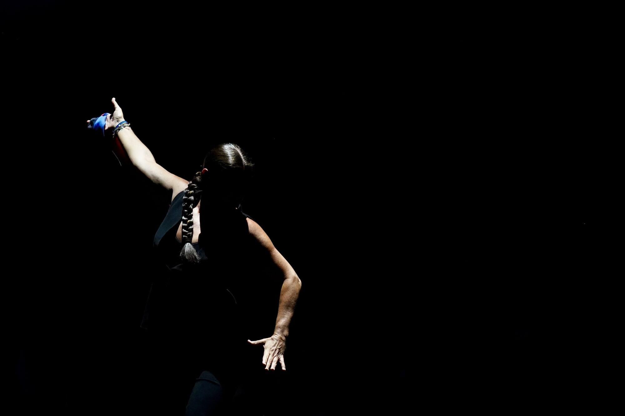 La bailaora gaditana, Sara Baras, durante su espectáculo “Sara Baras, a Paco de Lucía”, Vuela