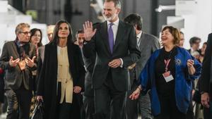 Los reyes de España, Felipe VI y Letizia inauguran ARCO