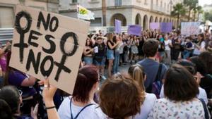 Manifestación para clamar contra las agresiones sexuales y machistas.