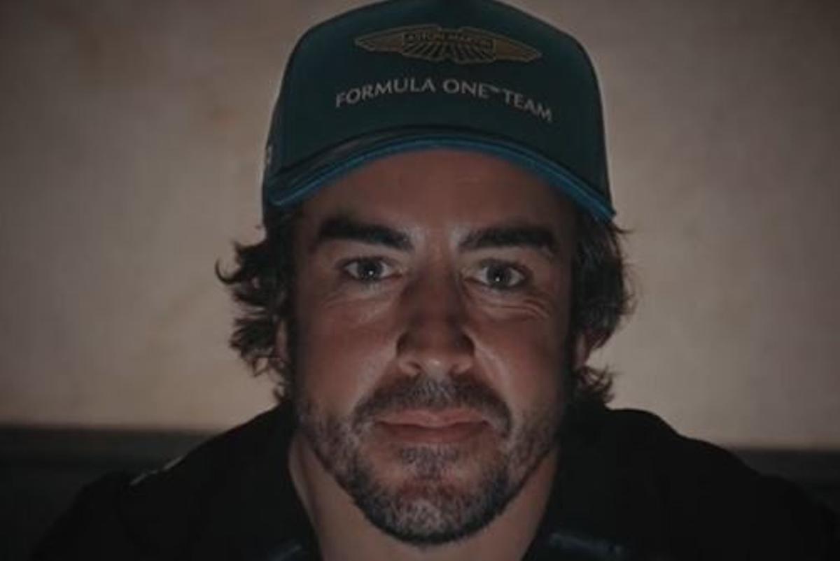 Fernando Alonso, en el vídeo de Aston Martin