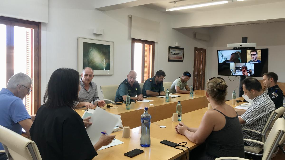 Reunión de coordinación extraordinaria de seguridad Formentera.