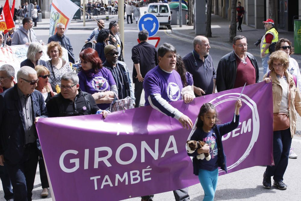 Manifestació del primer de maig a Girona