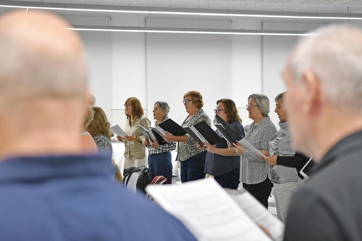 Un assaig de la coral USènior