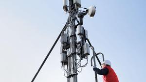 Una antena de la red de telefonía 5g de Vodafone España.