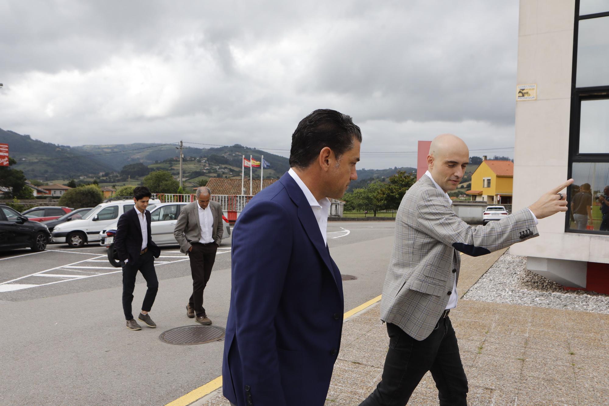 Irarragorri visita a Mareo y Cote y Jordan Carrillo se unen a los entrenamientos del Sporting