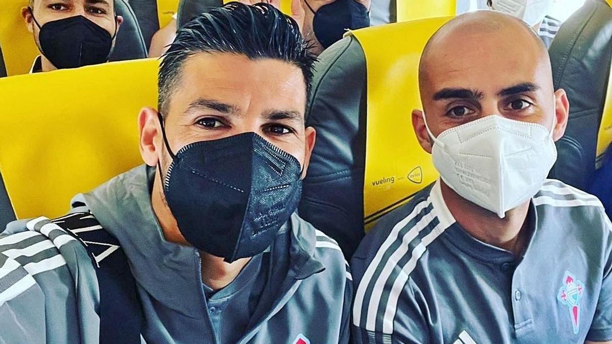 Selfie publicado ayer por Nolito en Instagram con la expedición celeste que viajó ayer a Marbella.