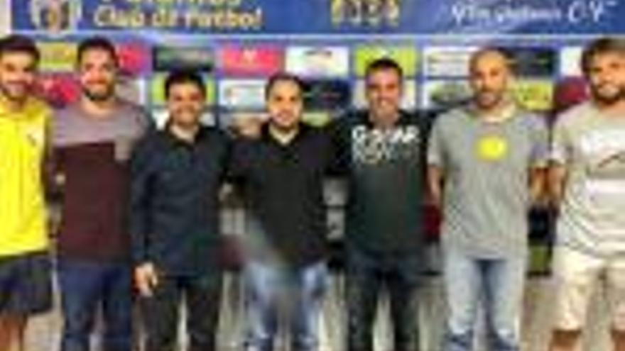 D&#039;esquerra a dreta, Garrido, Novillo, Prieto, Garcia, Fernández, Bayona i López.