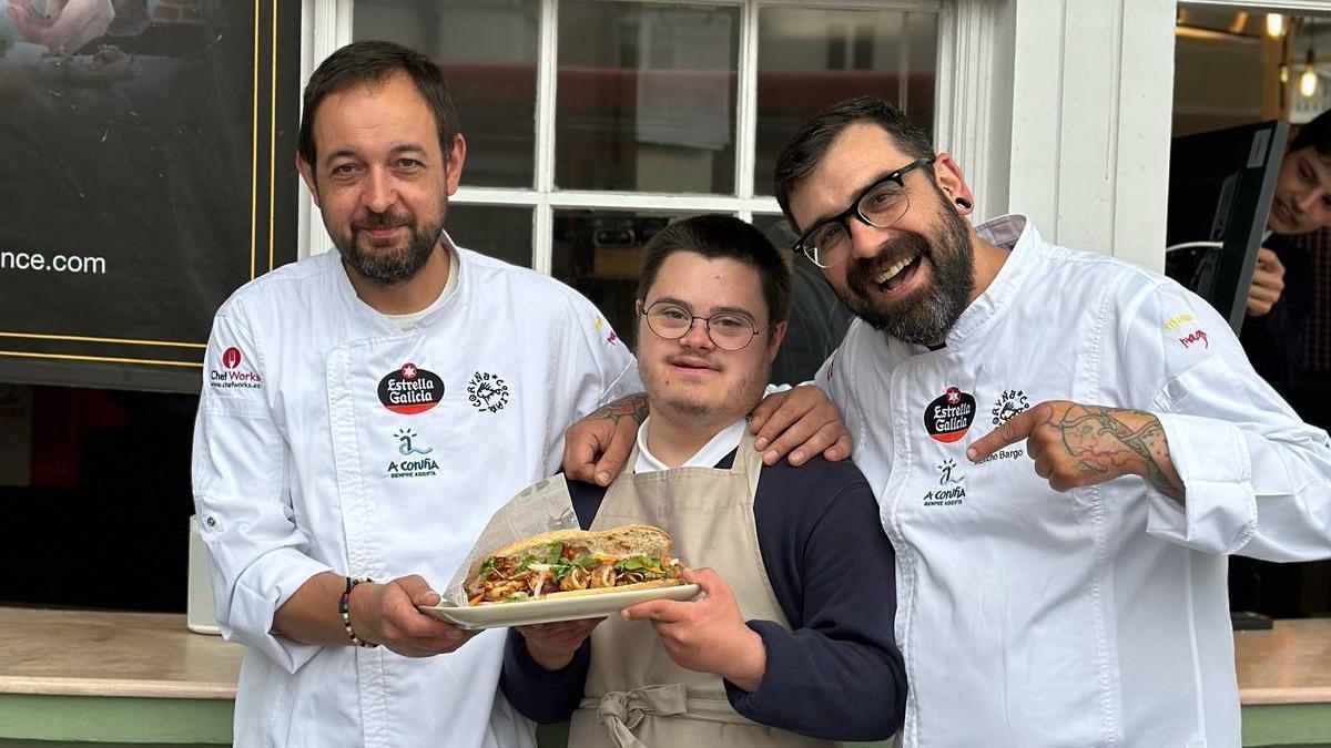 Javi, Adrián y Moncho.