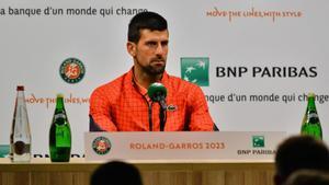 Djokovic, en rueda de prensa