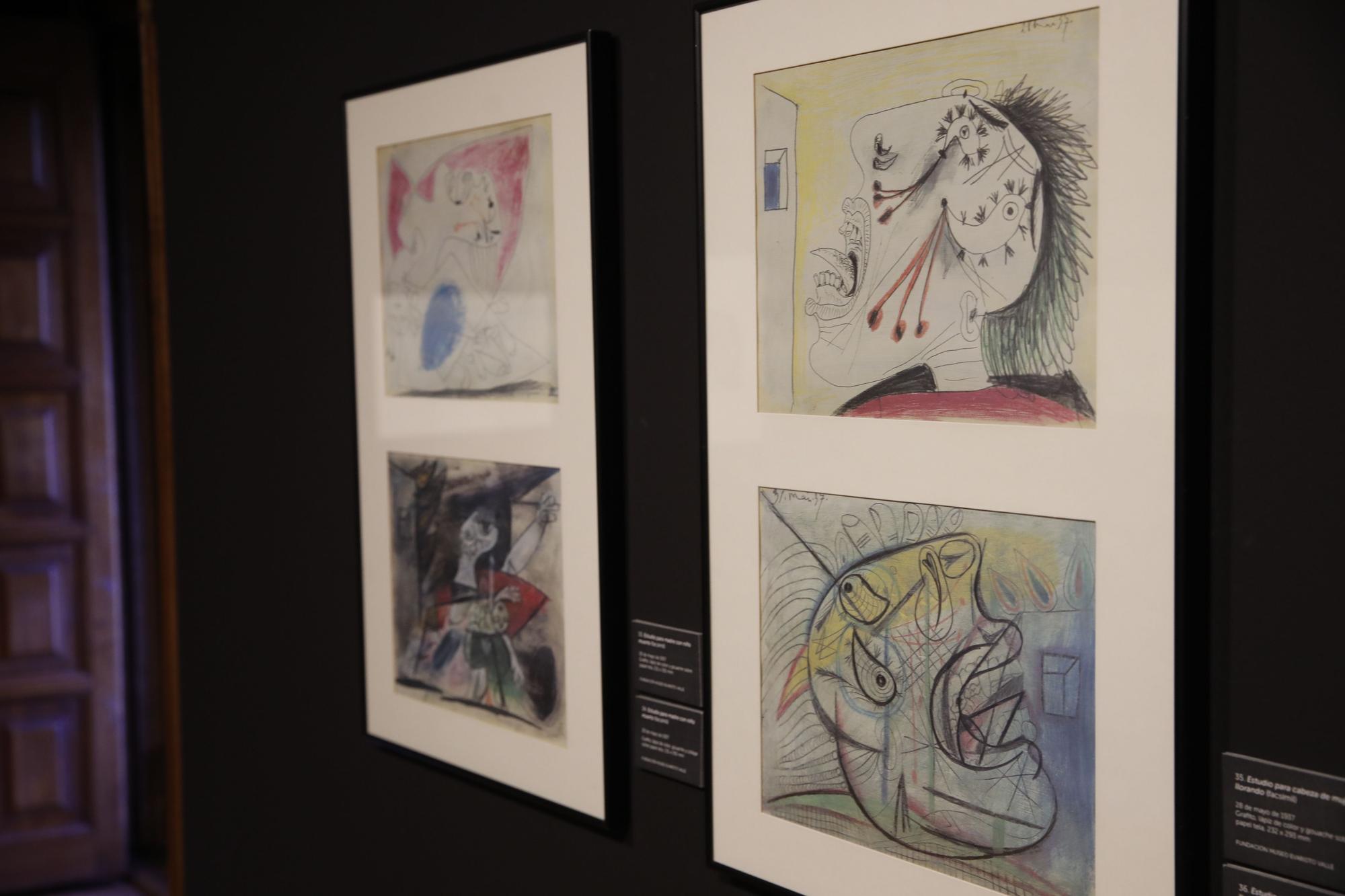 En imágenes: El museo Evaristo Valle estrena una serie de bocetos del Guernica Pablo Picasso