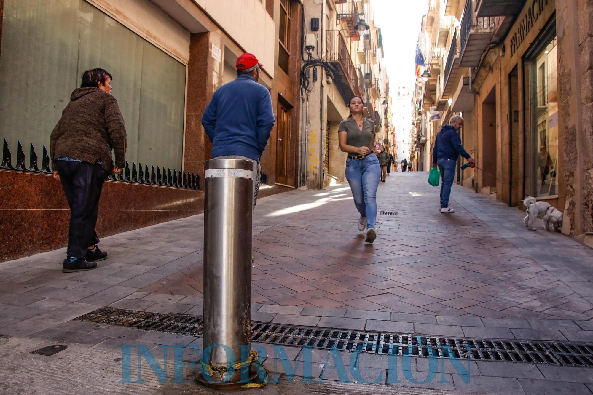 La anulación de la peatonalización por el TSJCV devuelve el tráfico a calles como Sant Llorenç en Alcoy