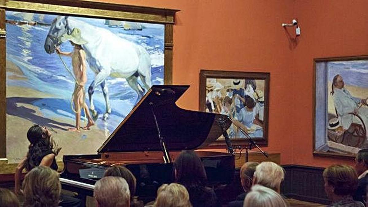 Sorolla se explica al piano