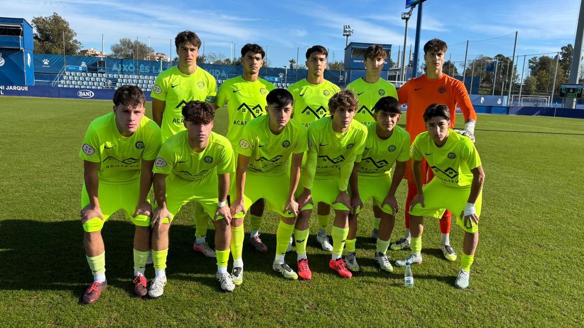 L'onze del Gimnàstic a Sant Adrià del Besòs