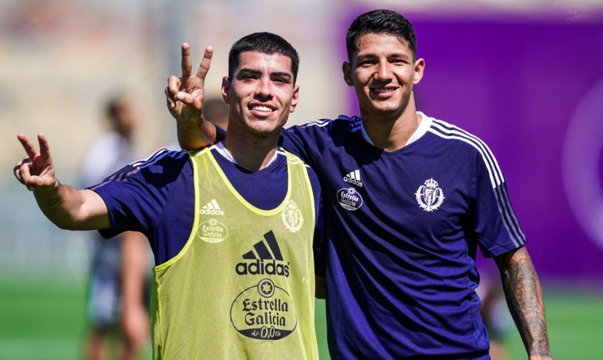 Marcos André, en la pretemporada del Pucela