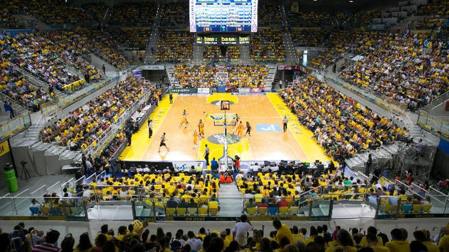 Imagen del Gran Canaria Arena durante el Herbalife-Iberostar de la primera jornada de la Liga Endesa.