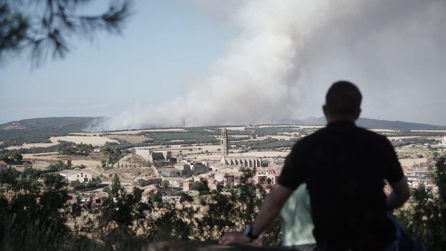 Un incendi crema 130 hectàrees agrícoles i forestals a Sant Pere Sallavinera