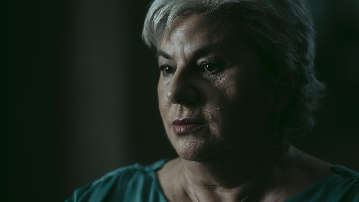 Dolores Vázquez, durante la grabación del documental que estrenará HBO Max el próximo 26 de octubre.