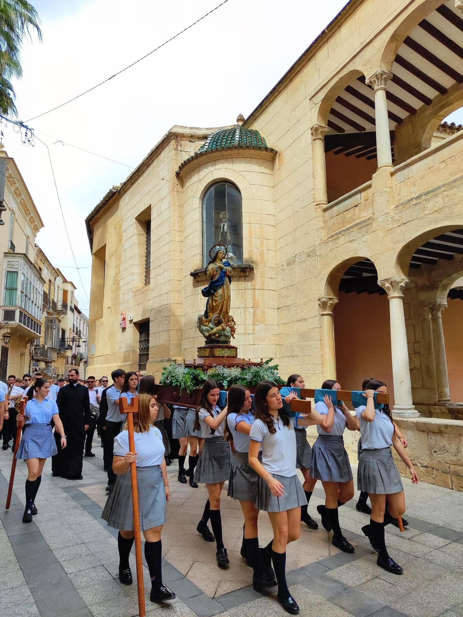 Romería desde el Colegio Santo Domingo de Orihuela al Santuario de Nuestra Señora de Monserrate