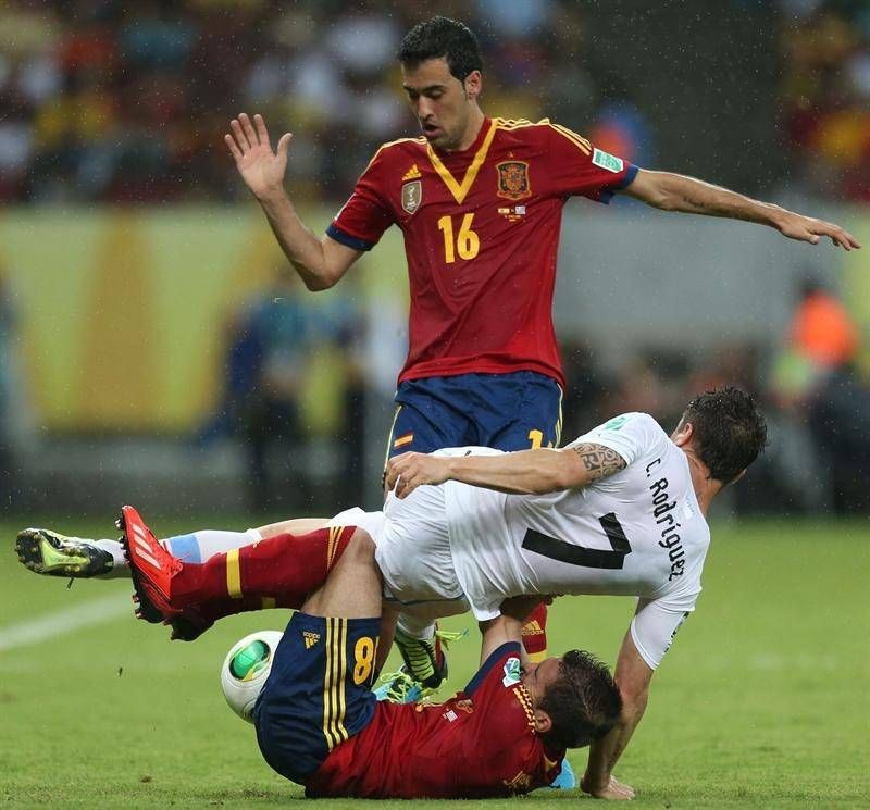 Fotogalería del triunfo de España contra Uruguay