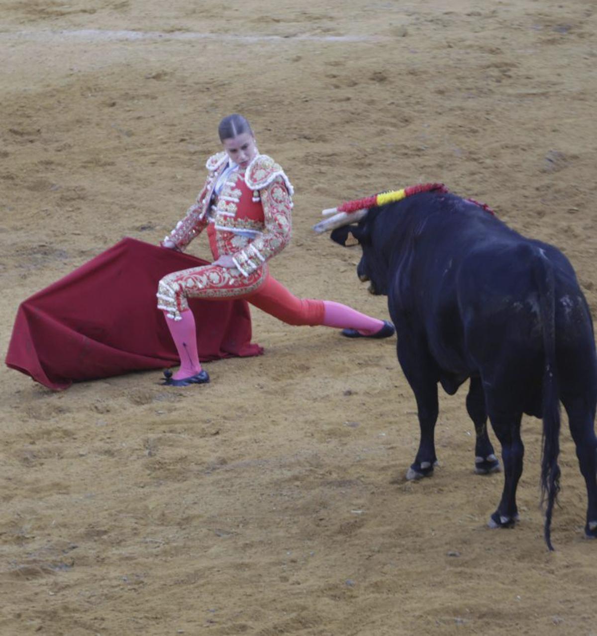 Olga Casado  se está haciendo como novillera. |