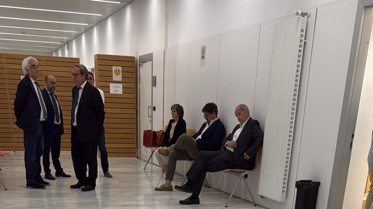 Un momento del proceso judicial a la alcaldesa de Mosqueruela.