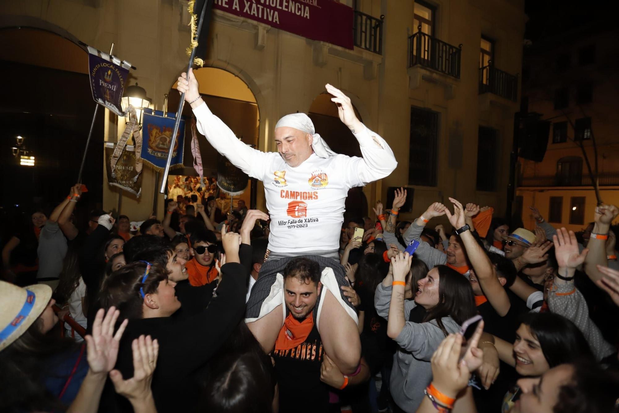 Así se han festejado los grandes premios en las Fallas de Xàtiva