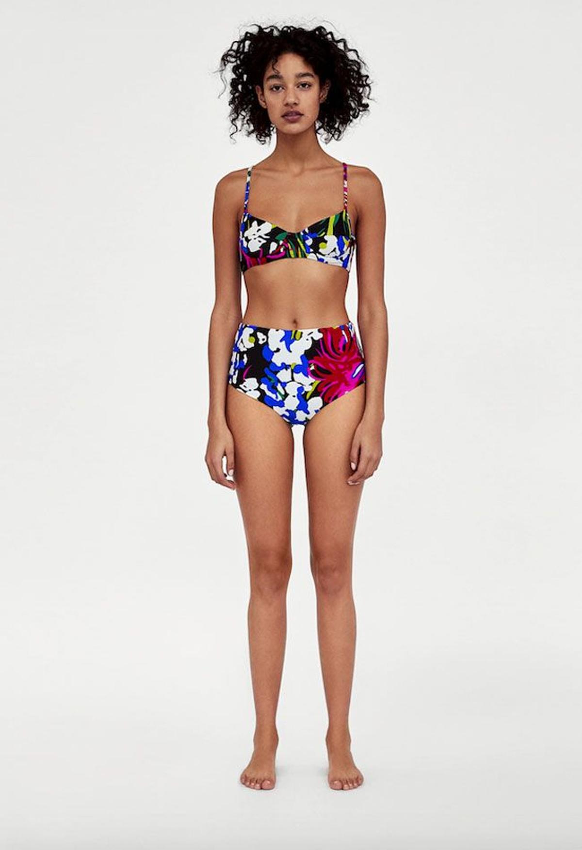 Colección Beachwear de Zara: bikini estampado