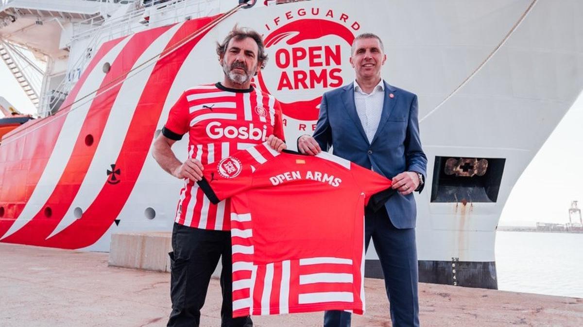 El Girona s’alia amb Open Arms El Girona s’alia amb Open Arms