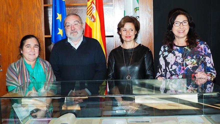 Presentación del documento del mes en el Archivo Provincial de Málaga.