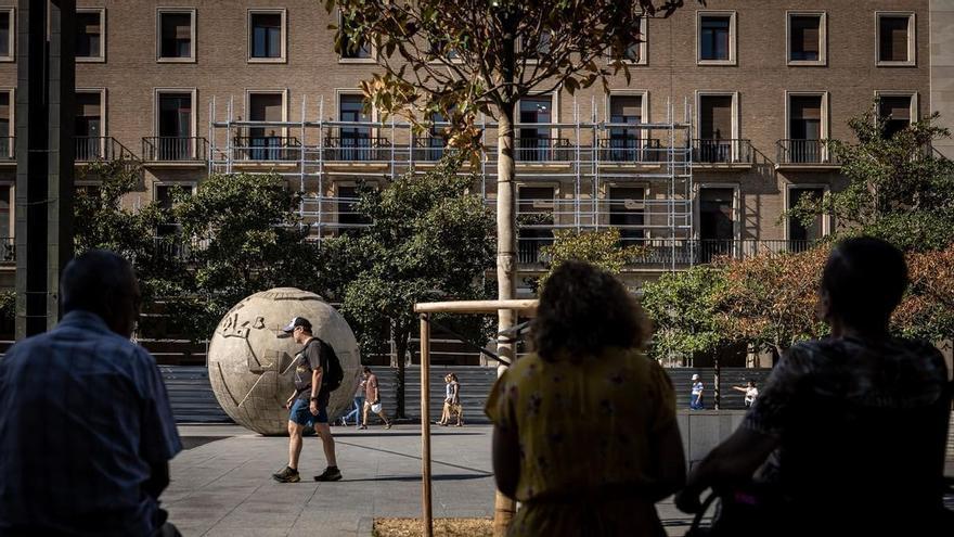 En imágenes | Obras del futuro Centro Goya en la plaza del Pilar de Zaragoza