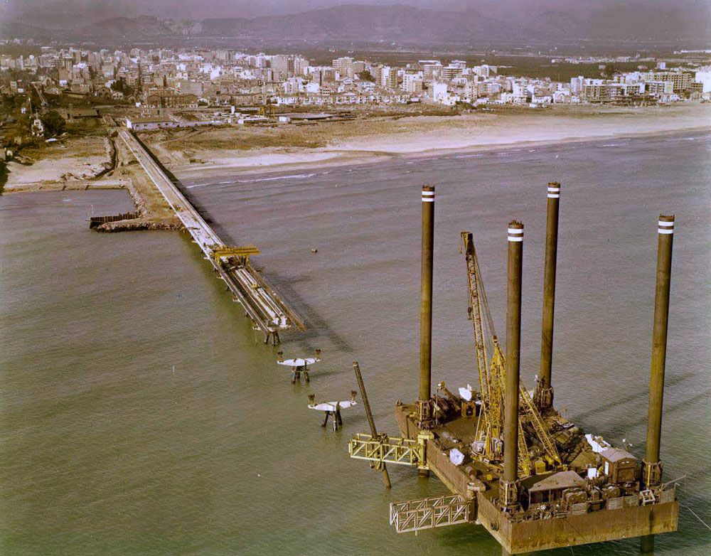 Pantalán del Port de Sagunt, desde 1975 hasta hoy